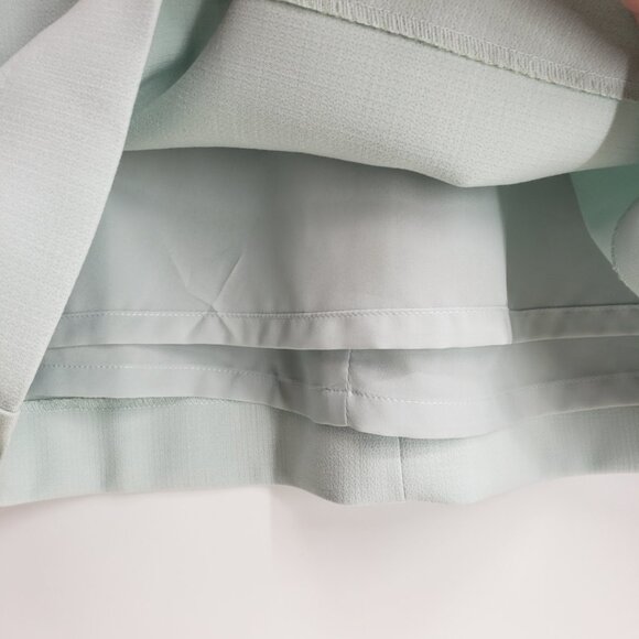 Ann Taylor Ruffle Trim Sheath Dress 6 Womens Sleeveless Light Mint Green NEW - Picture 13 of 13